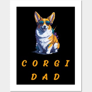 corgi dad Posters and Art